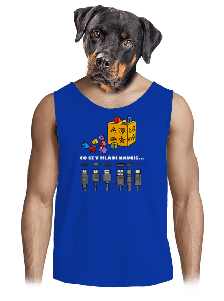 Co se v mládí naučíš pánské tílko Royal Blue