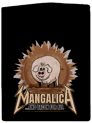 Mangalica pánská mikina na zip Black