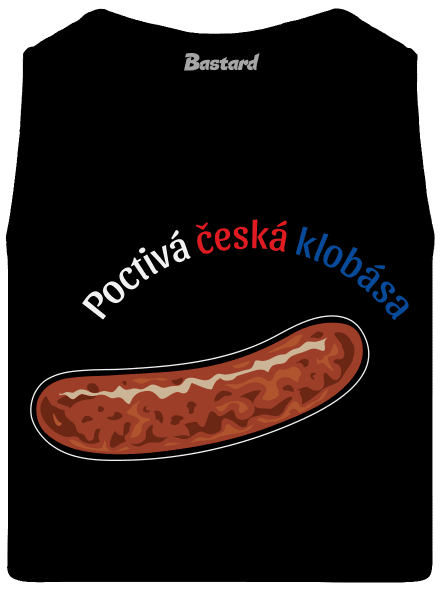 Poctivá buchta a klobása pánské tílko Black