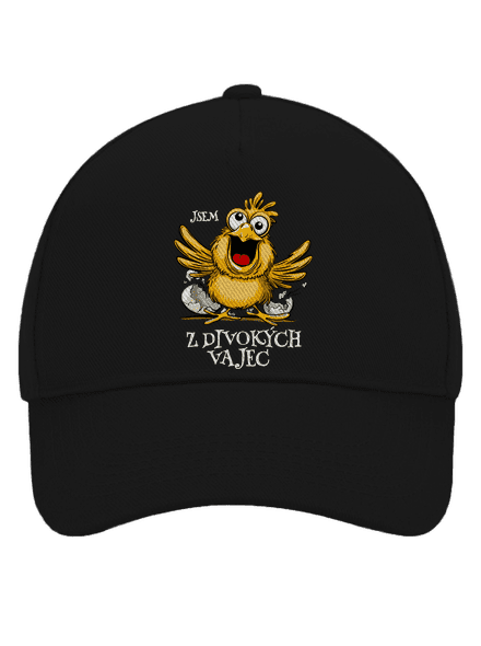 Z divokých vajec kšiltovka baseballka Black