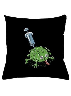 Zapíchlý covid polštář Black