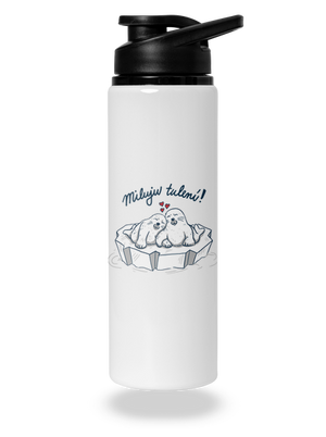 Miluju tulení lahev na vodu White