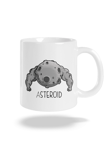 Asteroid klasický hrnek White