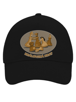 Královská hra kšiltovka baseballka Black