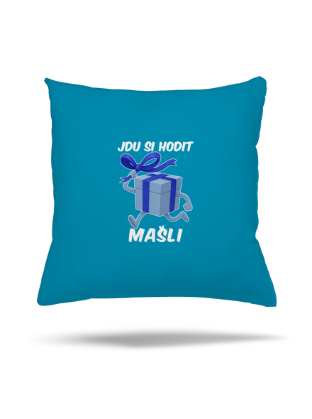 Jdu si hodit mašli polštář Blue Turquoise