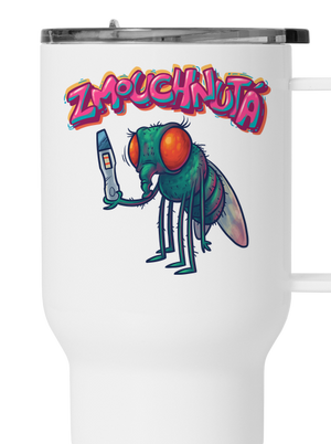 Zmouchnutá termohrnek White