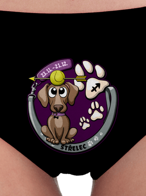 Psí horoskop: Střelec dámské kalhotky Black