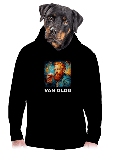 Van Glog pánská mikina klokanka Black