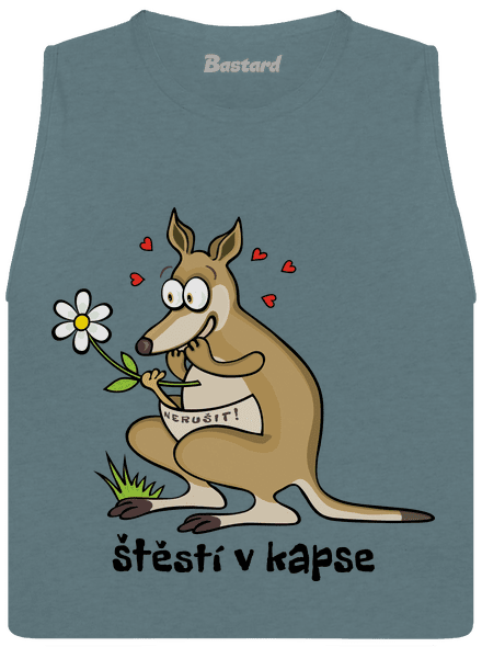 Štěstí v kapse dámské tílko volné Heather Deep Teal
