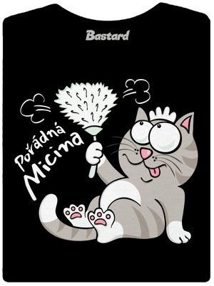 Macek a Micina dámské tričko s lemem Black