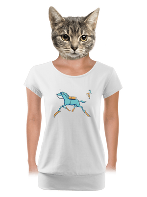 dámské tričko s lemem