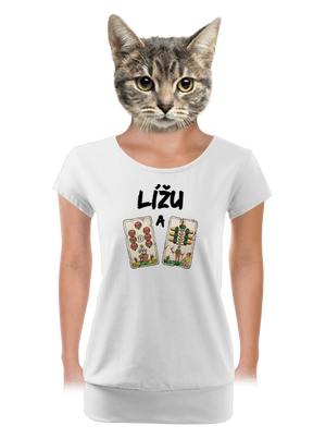 dámské tričko s lemem