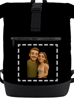 3D plastelína z vlastní fotky batoh Black