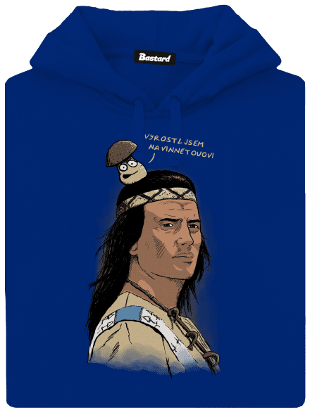 Vinnetou dámská mikina klokanka Royal Blue Mal