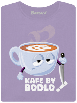 Kafe by bodlo dámské tričko s lemem Lavender