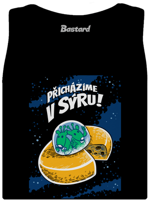 Přicházíme v sýru dámské tílko klasické Black