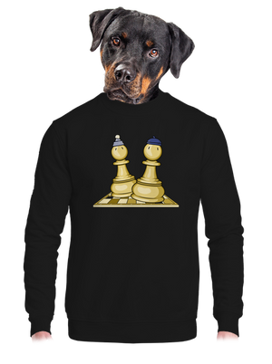 Šach a Mat unisex mikina bez kapuce Black