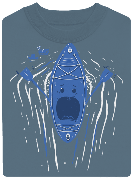 Ahhhh! unisex mikina bez kapuce Nordic Blue