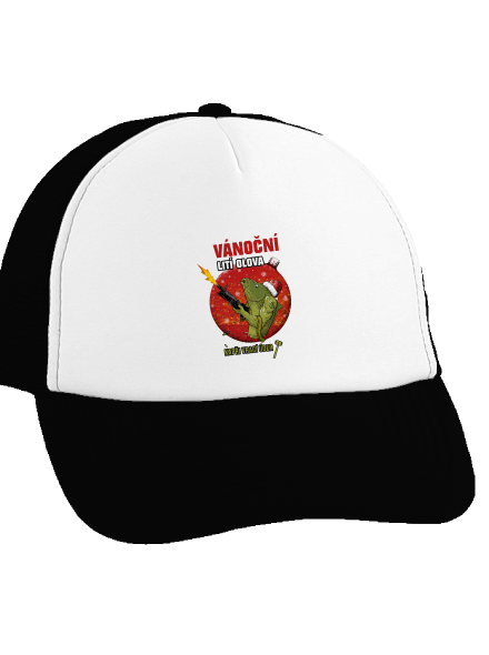 Vánoční lití olova kšiltovka truckerka Black cap