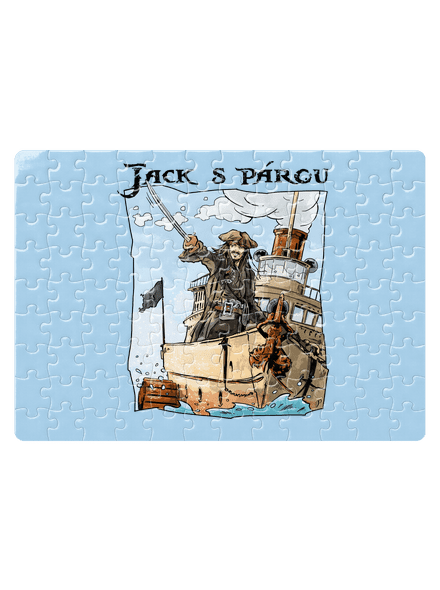 Jack s párou puzzle White