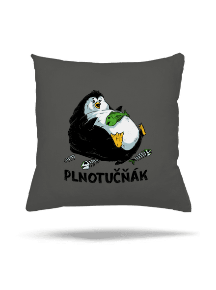 Plnotučňák polštář Gray Pol