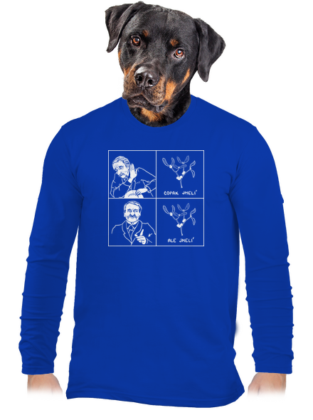 Cimrman: Copak jmelí pánské dlouhý rukáv Royal Blue