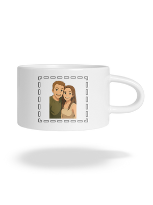 Ghibli efekt z vlastní fotky hrnek makronka White