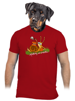 Makám na baráku pánské tričko Red