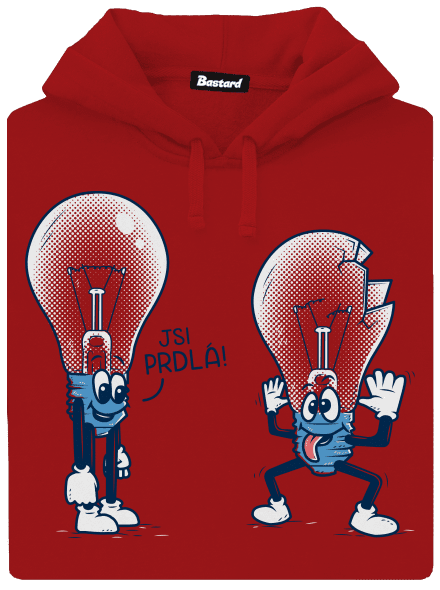 Prdlá dámská mikina klokanka Red Mal