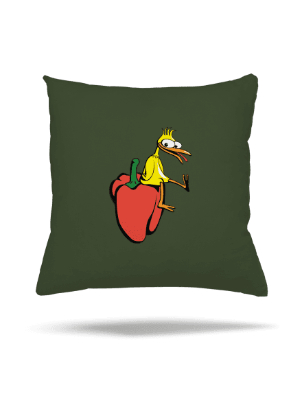Kuře na paprice polštář Olive Green