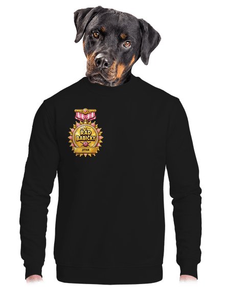 Řád babičky unisex mikina bez kapuce Black