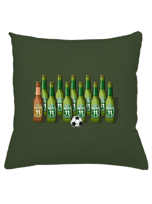 Fotbalová jedenáctka polštář Olive Green