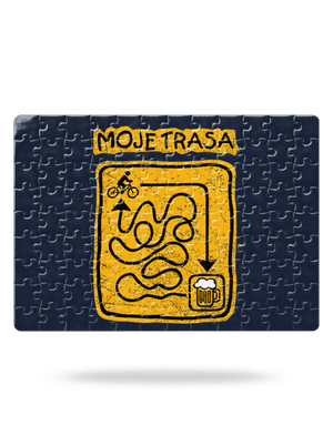 Moje trasa puzzle White