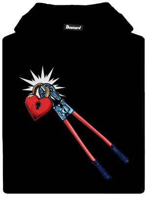 Kleště na zámek lásky dětská mikina klokanka Black