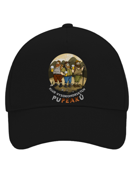 Klub pupeaků kšiltovka baseballka Black