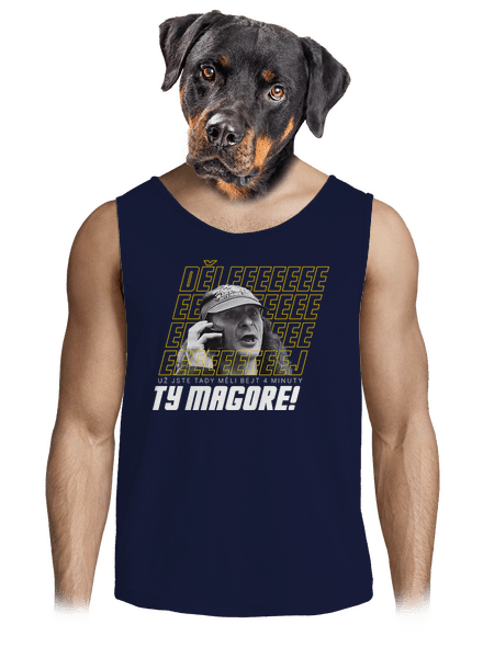 B18: Jiří Kára pánské tílko French Navy