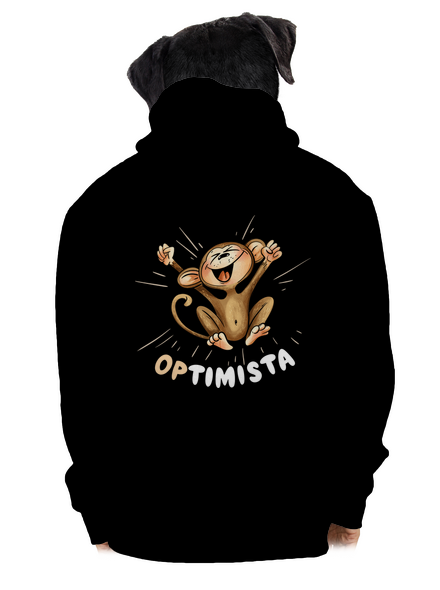 Optimista Op pánská mikina na zip Black