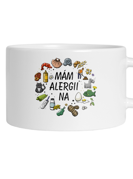 Mám alergii na... + fix hrnek makronka White