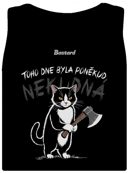 Neklidná kočka dámské tílko klasické Black