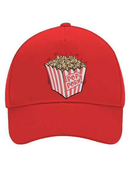 Popporn kšiltovka baseballka Classic Red