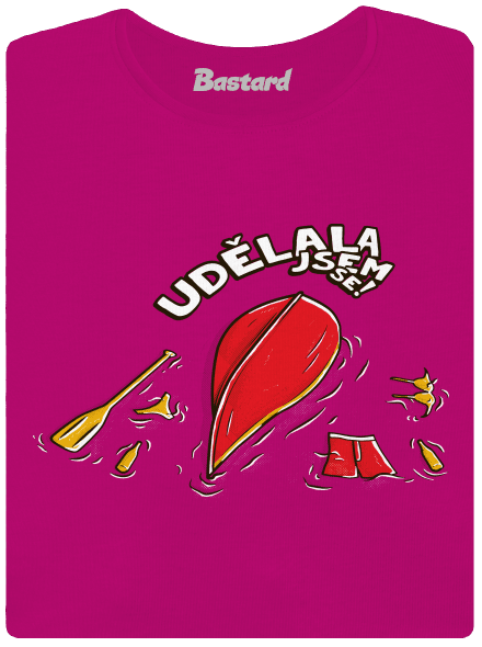 Udělal jsem se dámské tričko Fuchsia Red