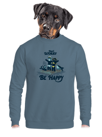 unisex mikina bez kapuce