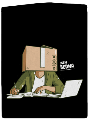 Jsem bedna dámská mikina na zip Black