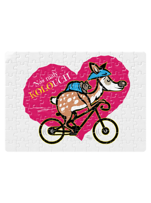 Kolouch na kole puzzle White