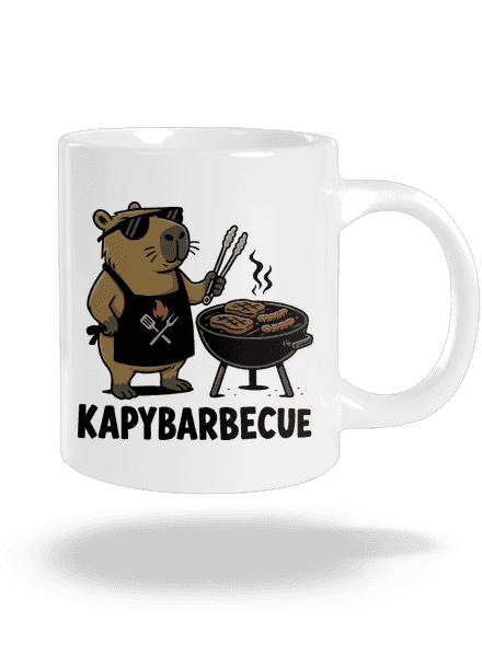 Kapybarbecue velký hrnek White