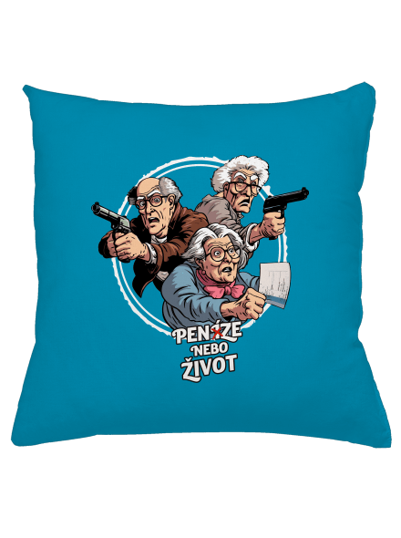 Penze nebo život polštář Blue Turquoise