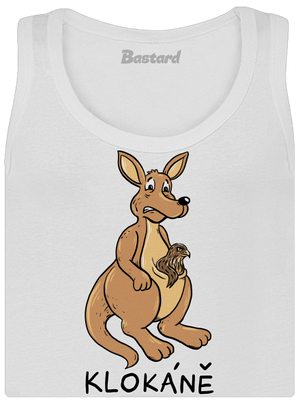 Klokáně dámské tílko klasické White