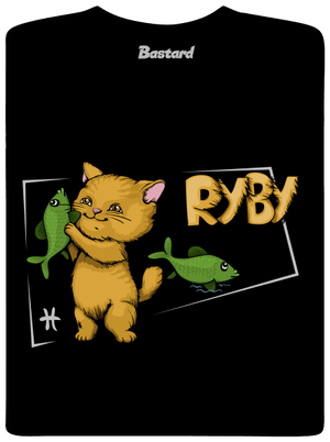 Kočičí horoskop: Ryby pánské tričko Black