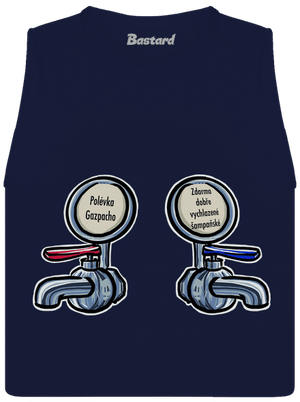 Polévka Gazpacho dámské tílko volné Navy