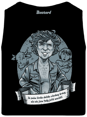 B14: Léto s kovbojem pánské tílko Black